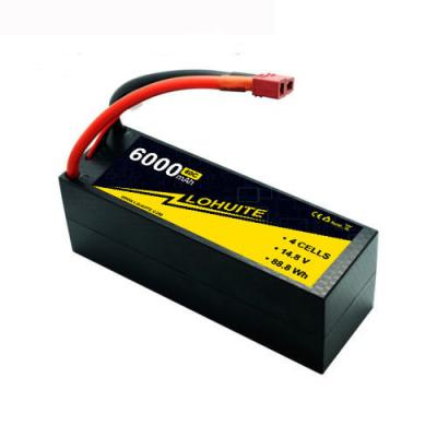 China Optimal Balance Of Power And Capacity 4S 14.8V Lipo Battery 6000mah 60C For RC Car for sale