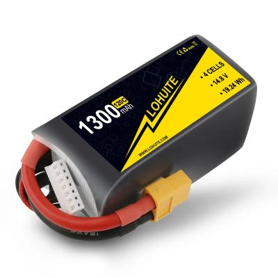 China 1300mAh 120C 4S Lipo Battery For RC FPV Airplane Quadcopter Helicopter Drone Suggest Balance Charger Te koop