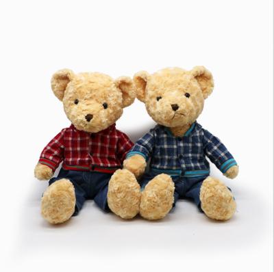 China Cheap Price Soft Material Plush Couple Teddy Bear Plush Toy Classic Stuffed Toy for sale