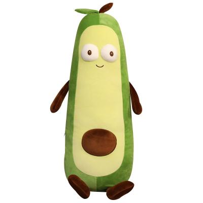 China Hot Selling Plush Customized Design Avocado Plush Toys Avocado Tile Stuffed Elastic Soft Plush Avocado Toy for sale