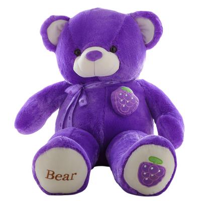 China New Design Fruit Bear Plush Lovely Stuffed Soft Funny Color Toy For Children Fruit Bear Plush Dolls Toy Exquisite Teddy Bear Big for sale