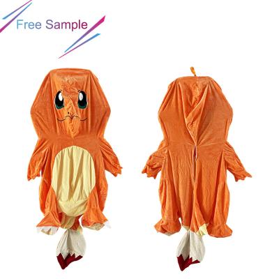 China Charmander Plush Free Sample Cute Plush Skin Orange Charmander Semi-Full Plush Toys Large Size Charmander Free Sample Unstuffed Skin for sale