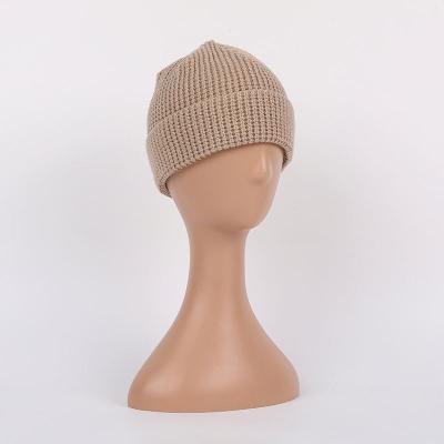 China breathable & Wholesale waterproof thick cable embroidery ribbed skullcap knitting s logo hats cuffed custom embroidered skullcap for sale