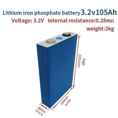 China Lithium battery 3.2V 105Ah 280Ah for solar energy storage system and EV battery pack assembly for sale