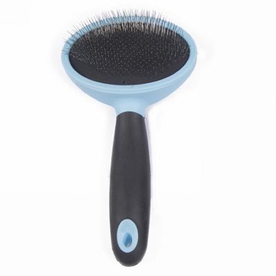 China Stocked Factory Logo High Quality Customizable Pet Rake Comb Grooming Tool Hair Cleaning And Products Glisher Brush for sale