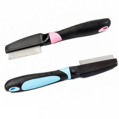 China Stocked High Quanlity Pet Cleaning Flat Comb Grooming Brush Tools And Products Tool for sale