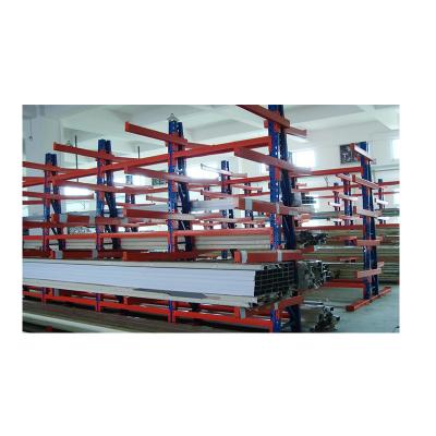 China Heavy Duty Electrostatic Powder Coating Car Warehouse Rack Corrosion Protection Storage Cantilever Rack for sale