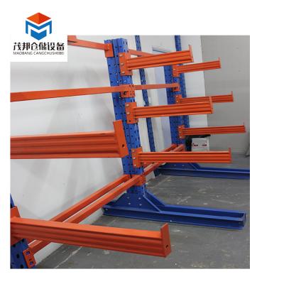 China Corrosion Protection Cantilever Structure Tension Rack Pipe Shelves Large Capacity Construction Cantilever Racking for sale