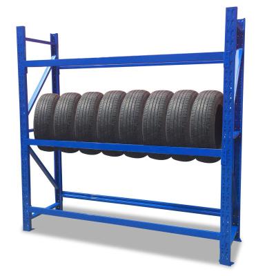 China Industrial Warehouse Storage Racking Heavy Duty Metal Garage Storage Rack Equipment Metal Warehouse Tire Shelves for sale