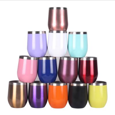 China 2021 Best Products Viable Wholesale Stainless Steel Double Wall Vacuum Insulated Wine Tumbler Customized With Lid for sale