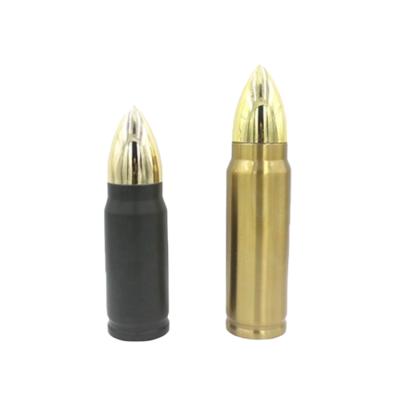 China Business 450ml Stainless Steel Gun Cartridge Bullet Shot Vacuum Flask, Double Wall Thermos, Bullet Flask for sale