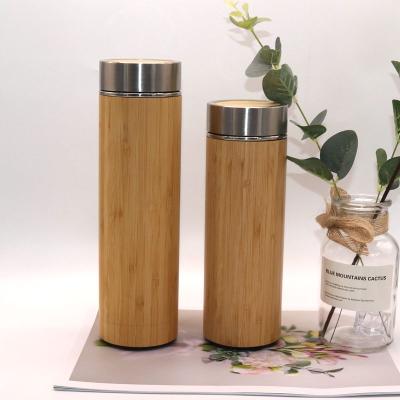 China New Arrival Promotional Factory Direct Supply Sublimation Watersy Empty Sports Thermos Viable Increasing Camping Bamboo Water Bottle for sale