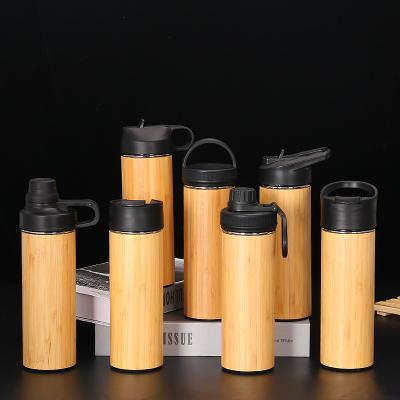 China 2020 New PORTABLE Hot Selling Stainless Steel Thermos Cup Sports Space Creative Bamboo Pot Outdoor Portable Kettle for sale