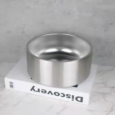 China Top Viable Wholesale in USA 32OZ/64OZ Custom Double Wall Stainless Steel Pet Feeding Supplies Insulated Dog Food Bowl Cat for sale