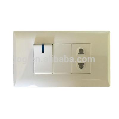 China High Quality PC Panel Wall Switch and Electrical Outlet, American Switch for sale