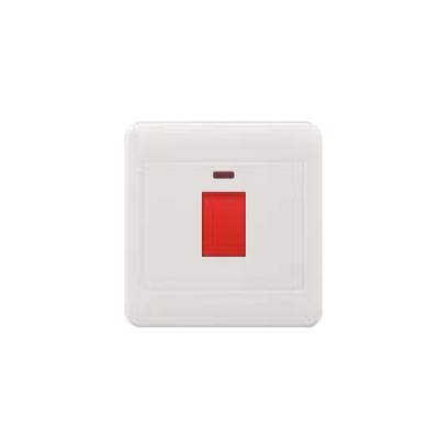 China UK Type 1 PC Wall Light Bottom End Pull Switch 1 Way Wall PC Panel Electrical Switch for sale