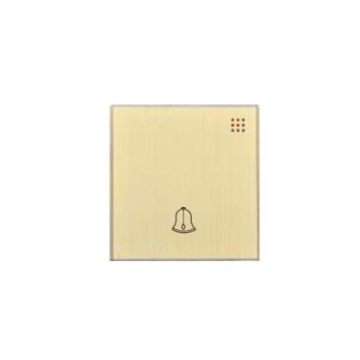 China Easy Installation UK Standard Aluminum Panel 1 Strip Touch Switch Doorbell for sale