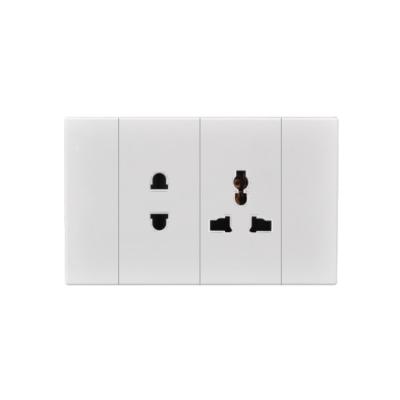 China Electrical Wall 5 PIn Switch Outlet 16A 250V South American Residential / General Purpose Standard 120*74MM and Socket Outlet for sale