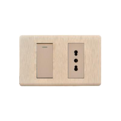 China High Quality PC 1 1 Strip And Wall Way Power Indicator Light Switch Socket Electrical Outlet for sale