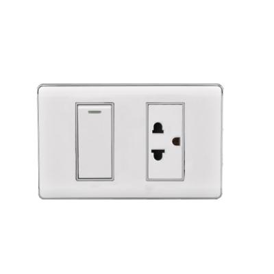 China Easy Installation Pakistan 1 Gang 2 Way Wall Switch With 2P+T for sale