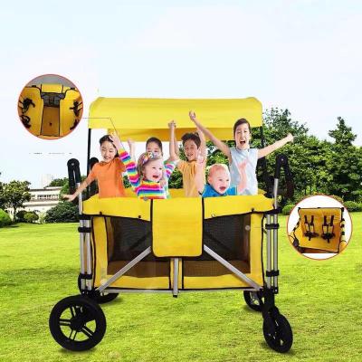 China Trend Multifunctional Expedition Baby Purpose 4 Passenger Folding Stroller Trolley for sale