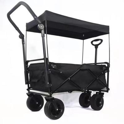 China Outdoor Folding Stroller Push-Pull Table Passenger Trolley 2 Folding Trolley for sale