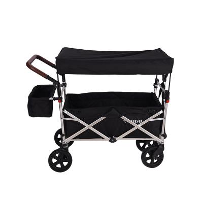 China Aluminum alloy folding cart for beach camping folding aluminum garden cart for sale