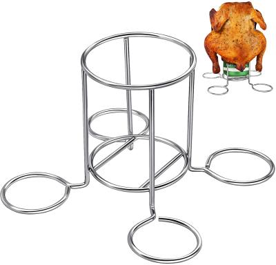 China Easily Cleaned Barbecue Charcoal Beer Can Rack Chicken Grilling Rack Rotisserie Rack Chicken Rotisserie Rack for sale