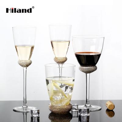 China Can be customized 2021 new products on china market luxury top quality retro long stem embossed high foot wine glass for sale