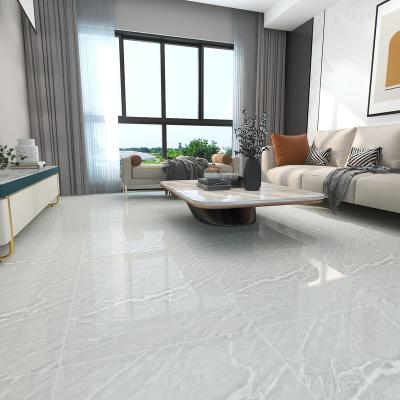 China Glazed Metallic Tiles Gray Ceramic Glazed Porcelain Tile Shiny Polished Pisos Porcelanato Glazed Tile for sale