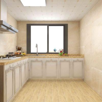 China Rustic Tiles Factory Price Wood Look Glazed Ceramic Tile Wood Tile For Kitchen Flooring for sale