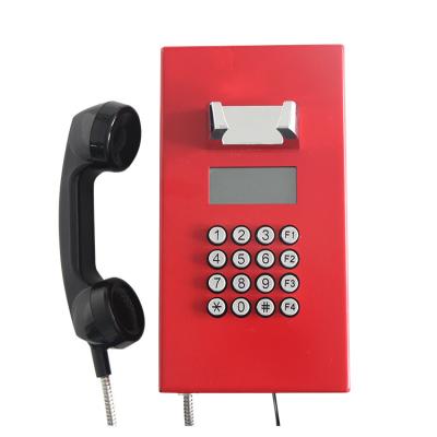 China Stainless Steel Wall Mounted Caller ID Attached Telephone Public Place VOIP Telephone JWAT923 JWAT923 for sale