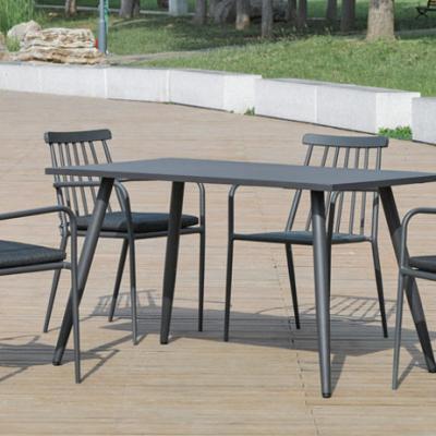 China Outdoor Waterproof Aluminum Patio Garden Furniture Table And Chairs Dining Set for sale