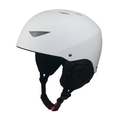 China ABS Helmet Shell With EPS Liner Material And White Color Customized Ski Helmet for sale