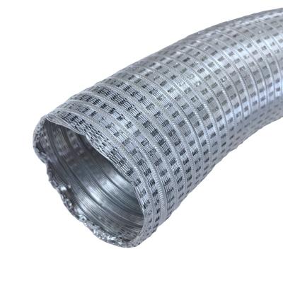 China Traditional HVAC System Perforated Air Duct Semi Rigid Aluminum Flexible Air Conditioner Pipe Ducting Duct for sale