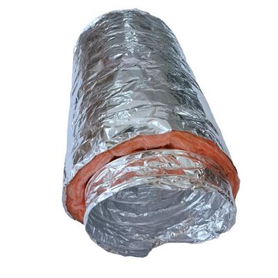 China UL 181 Traditional Fiberglass Insulated Air Conditioning Systems Flexible Duct 6m Length Aluminum Flexible Duct for sale