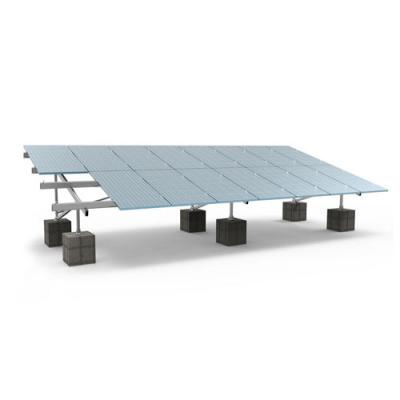 China Easy Install Easy Fixed Solar Panel Solar Panel Ground Mounting Bracket Steel Pole Mount for sale