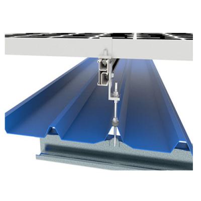 China Easy Install Solar PV Mounting Structure Bracket With Hanger Bolt For Metal Roof for sale