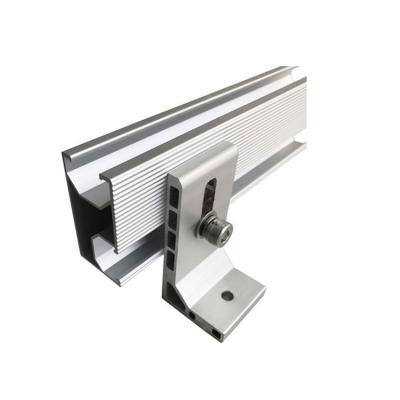 China Easy Install ISO Certificate L Feet Steel Solar Panel Bracket For Metal Sheet Roof for sale