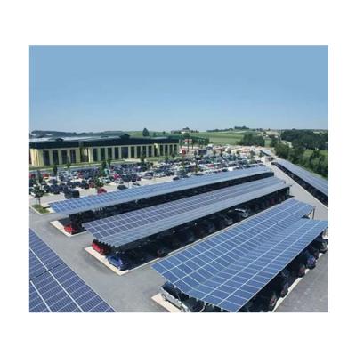 China Easy Install Aluminum Parking Lot Portable Parking Lot Car Thrown Parking Lot Solar Rack System for sale