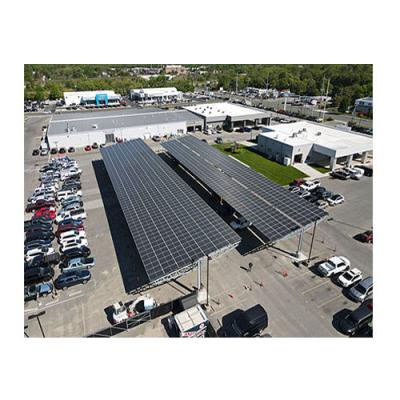 China Easy Install Hot Selling Waterproof Photovoltaic Panel Aluminum Solar Mounting System Car Parking Laid Solar Parking Lot for sale