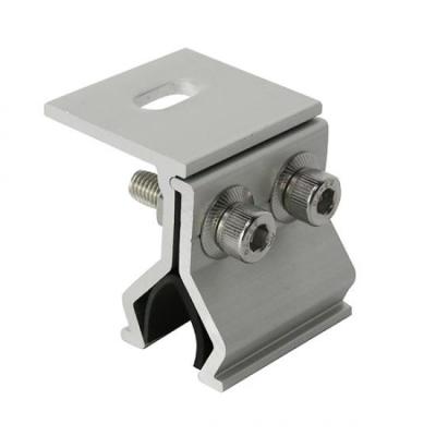 China Aluminum Solar Power System Bracket PV Panel Bracket Metal Roof System Position Seam Roof Hook Clamp Clip Lock for sale