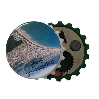 China Viable Promotional Gift Fridge Magnet Cap Beer Shaped Bottle Opener for sale