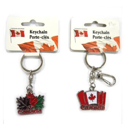 China Souvenir Gifts Promotion Customized Enamel Metal Silver Promotional Soft Key Chain With Key Card for sale