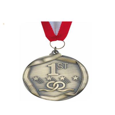 China Custom Embossed Gold/Silver/Bronze Europe Souvenir Metal Medal for sale