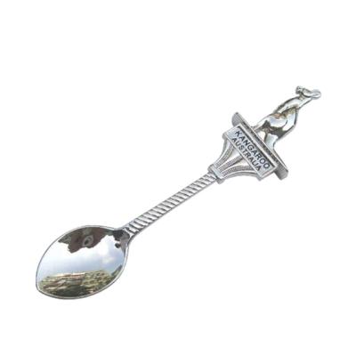 China Custom Europe Australia Souvenir Tourist Spoon Metal Souvenir Spoon for sale