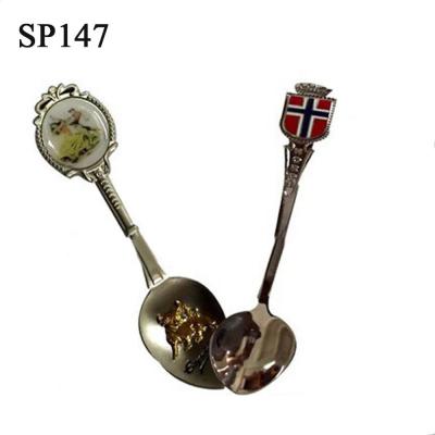 China China Sticker Epoxy Souvenir Metal Teaspoon /Enamel Souvenir Spoon for sale