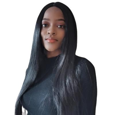 China Wholesale Cheap African Colored Women's Wigs Straight Hair Synthetic Long Hair For Dreadlocks Artificial Hair For Women for sale