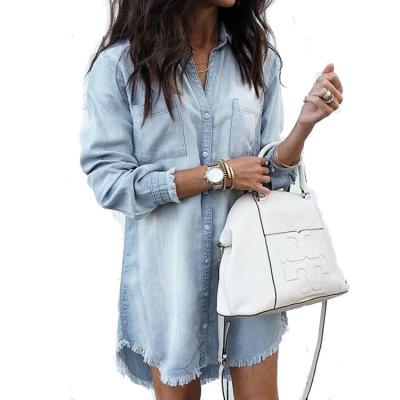 China Long JACKETOWN denim lattice jackets women lady jacket cheap viable coat girls long jacket 5xl for sale