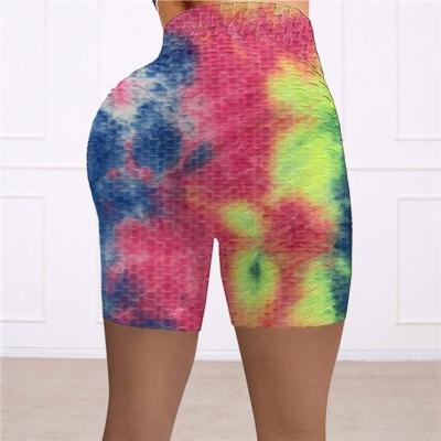 China Anti-wrinkle Pantalon Femme Fashionable Tie Dye Women Clothes 2021 Summer Casual Shorts Pants Trousers for sale